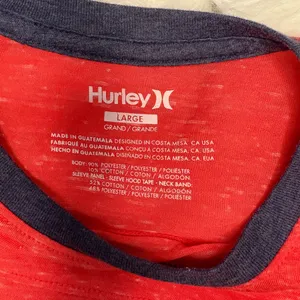 Hurley Red and Blue Crew Neck Shirt Size L thumbnail 3