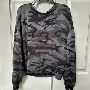Rails "Ramona" Iron Camo Crewneck Sweatshirt Size extra Small thumbnail 2