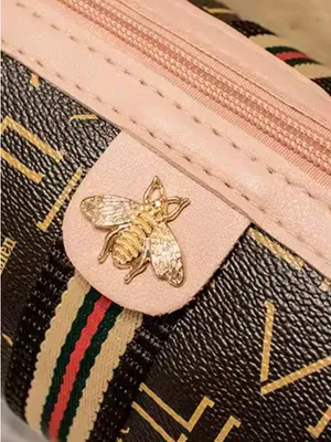 Monogram Bee Accent Barrel Crossbody Bag thumbnail 4