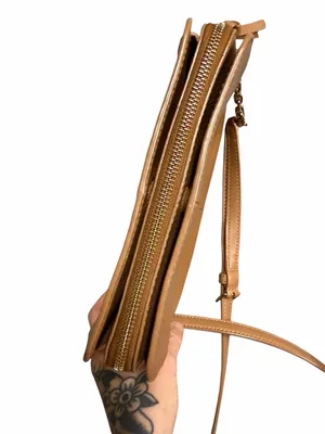 Tory Burch Ivy Crossbody Bag Brown Pebbled Leather thumbnail 5