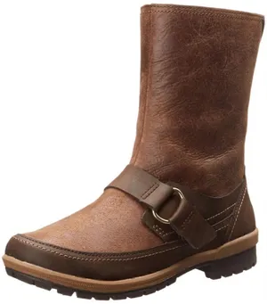Merrell Leather Emery Buckle Brown Leather Moto Boots Size 6.5 thumbnail 1
