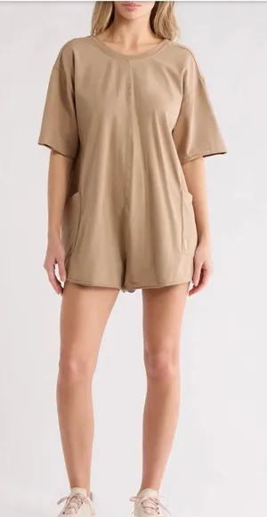 ✨ FREE‎ PEOPLE FP Movement Hot Shot Tee Romper S NWT ✨ thumbnail 1