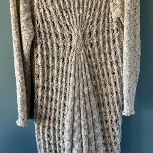 Soft Surroundings 4X Open Knit Beige Duster Cardigan Long Sleeve One Button Boho thumbnail 9