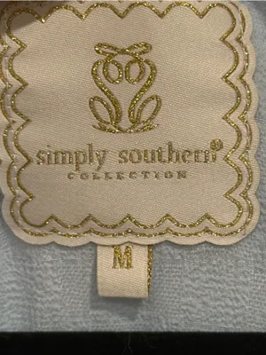 Simply Southern Pale Blue Ruffle‎ Sleeve Tiered Dress thumbnail 4