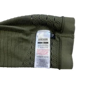 Gymshark Energy Seamless Leggings Olive Green Womens Medium High Waist Eyelet thumbnail 3
