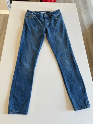 Warp + Weft JFK New York City Skinny Jeans Womens 25x28 Medium Wash Blue‎ Denim thumbnail 1