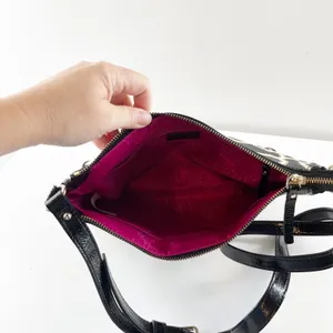 Kate Spade Chrissy Moroccan Print Crossbody Purse Bag Black thumbnail 2