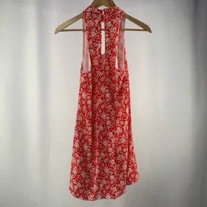 Lulus Lean Close Floral Print Swing Dress in‎ Red Size Extra Small thumbnail 7