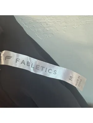 Fabletics One Black Full Zip Hooded Activewear Windbreaker Jacket Women’s Medium thumbnail 5