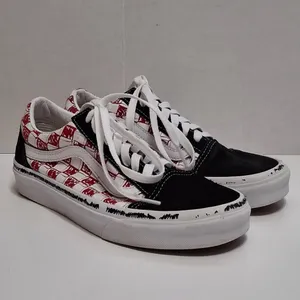 Vans Old Skool Sketch Checkerboard Low-Top Skate Shoes thumbnail 2