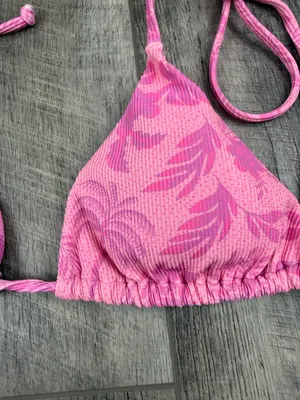 Kulani Kinis Pink Print Bikini Top thumbnail 3