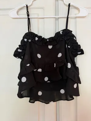 Romeo + Juliet Couture Polka top tank top thumbnail 2