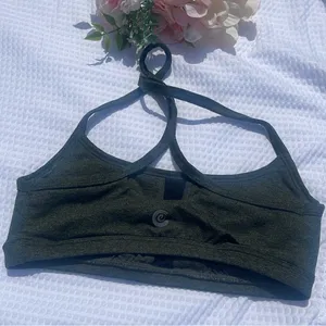 Calme Ease Cross Back Activewear Sports Bra Size XS Greenish thumbnail 2