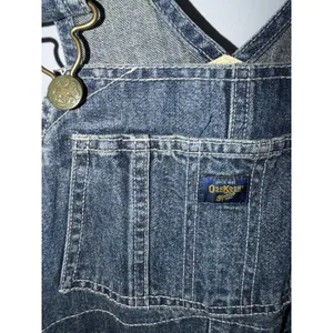 Vintage OshKosh Vestbak‎ Blue Denim Bib Overalls Kids Unisex Size 6 S thumbnail 3
