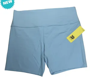 All in Motion Biker Shorts Womens Plus 1X Blue Denim High Rise 6" Inseam NWT thumbnail 1