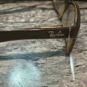 Ray-Ban Brown and Black Rectangular Glasses thumbnail 8