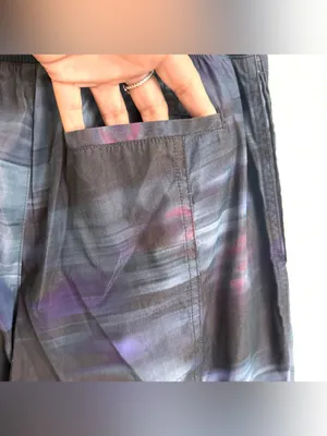 NWT Free People Movement Womens Pants Mesmerize Me Printed Purple Combo Size M thumbnail 11
