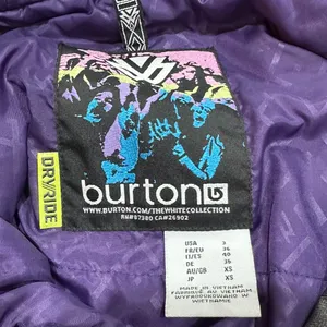 Women's Burton Dark Grey Snowboard Ski Powder Dry Ride Jacket Size‎ 3 (XS) thumbnail 8
