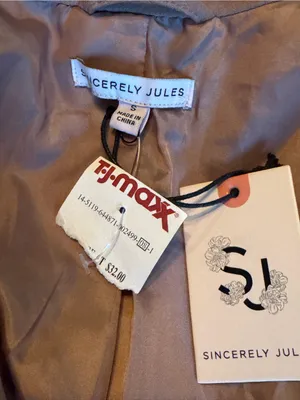 Sincerely Jules Suede One-Button Blazer in Light Brown thumbnail 9