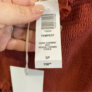 NWT‎ Aritzia Tempest mini dress Carmine Red Size Small thumbnail 8