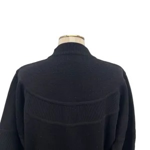 Bogner Vintage 90s Ski Mock‎ Neck Wool Blend Logo Sweater Black Size Small thumbnail 9
