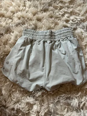 Lululemon high waisted hotty hots light blue 2.5 inch thumbnail 3