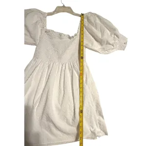 Hill House Home Athena Nap Dress White Swiss Dot Smocked Puff Sleeve‎ Mini Small thumbnail 11