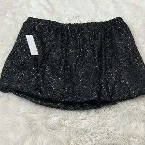 Venus Black Sequin mini Skirt thumbnail 5
