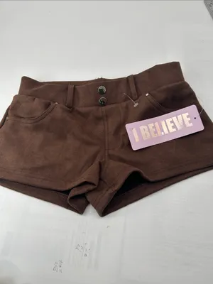 Brown Women's Suede-Look High-Waist Shorts thumbnail 16