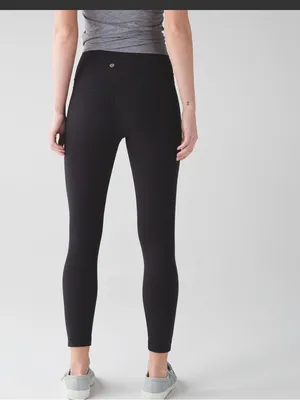 Lululemon Align Pant 30” Sz 4 Black Stretch Logo Pilates Yoga Workout thumbnail 8