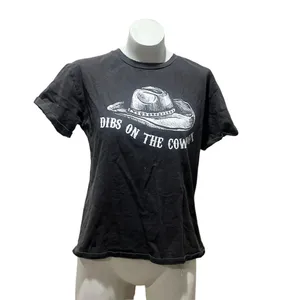 Miss Me Women's Gray "Dibs On The Cowboy" T-Shirt Size M thumbnail 3