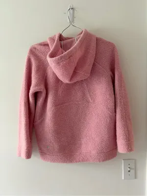 Lululemon So Sherpa Hooded Jacket in Heathered Pink Haze Size 2 Full Zip thumbnail 11