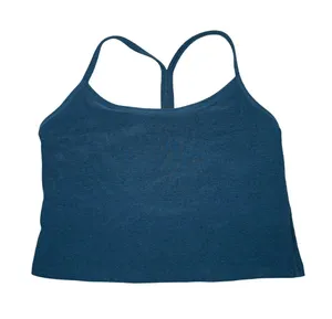 Beyond Yoga Spacedye Slim Racerback Cropped Tank Teal Sea Heather L thumbnail 1