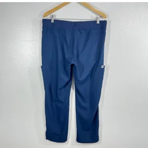 Beyond Scrubs Cargo Jogger Pants PL Unisex Navy Blue‎ Drawstring Medical thumbnail 2