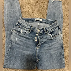 Abercrombie & Fitch High Rise Light Blue Jeans thumbnail 1