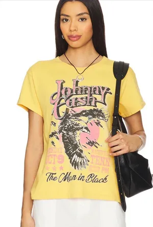 Daydreamer Johnny cash eagle poster Nashville Graphic Tee small medium thumbnail 1