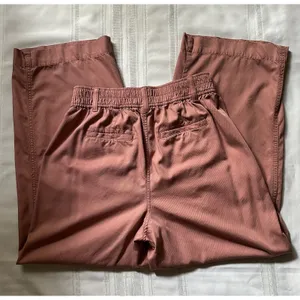 Madewell The Neale Straight-Leg Pant Drapeweave Dried Rose 6 EUC Wide Fit thumbnail 2