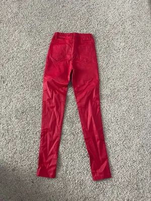 Amazon faux leather pants red thumbnail 2