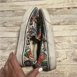 Vans Sticker Mash Up Classic Slip On Sneaker Women's Size US 8 Men's 6.5 Skate thumbnail 7