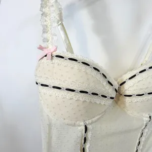 Victoria's Secret Sexy Little Things‎ 36B Bustier Ivory Corset Garter Y2K 175 thumbnail 10