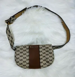 Michael Kors Beige & Brown Mini Crossbody Bag thumbnail 1