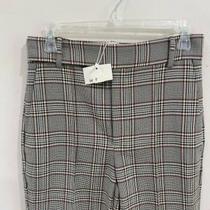 WRAY Jenae Check High Waist Trousers Plaid Suiting Pants Chic Sz‎ 4 thumbnail 3