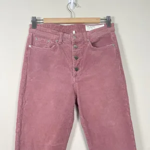 Rag & Bone Nina High-Rise Ankle Skinny Corduroy Button‎ Fly Jeans Size 27 Mauve thumbnail 4