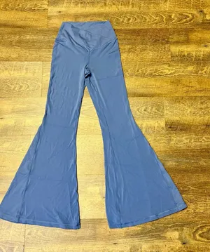 OFFLINE by Aerie Real Me Super Flare Hi-Rise Leggings Blue Medium Short Inseam thumbnail 1