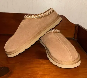 Clarks Topline Webbing Clog Mule Faux Fur Suede Slip On Comfy Casual Shoes Size 8 thumbnail 1