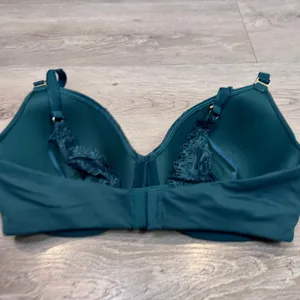 Soma Embraceable Perfect Coverage Underwire Bra Dark Teal‎ Green Lace 36DD thumbnail 3
