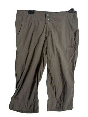 The North Face Womens Cropped Hiking Pants Size 6 Green‎ Nylon Outdoor Cargo thumbnail 1