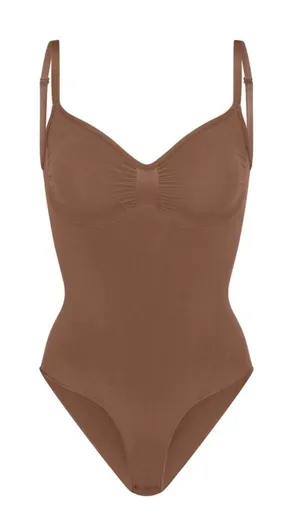 SKIMS Seamless Sculpt Brief Bodysuit Shapewear Umber S/M thumbnail 1
