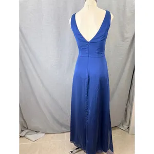 Belsoie Royal Blue Pleated Chiffon Embellished‎ V-Neck Formal Gown Dress 6 Prom thumbnail 8