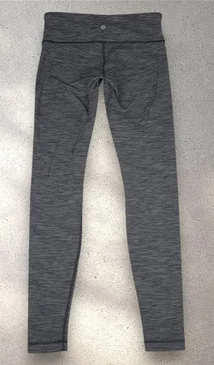 Lululemon Wunder Under Pant Women's 6 Coco Pique Black Low Rise Athleisure Yoga thumbnail 1